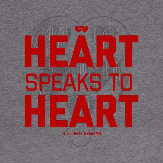 Heart Speaks to Heart Newman red by TheCatholicMan